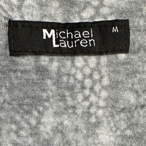 NWT Michael Lauren Rivera Long Sleeve V Neck Midi 3/4 Length Side Slit Dress M - Picture 6 of 12